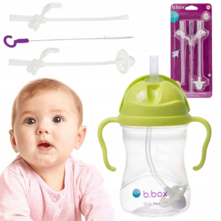 B.Box BB00512 pohár so slamkou 240 ml zelená